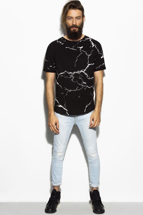 Black Crackle Print T-Shirt - Deer Dear - The Clothing LoungeDear Deer