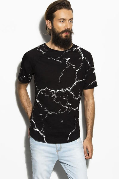 Black Crackle Print T-Shirt - Deer Dear - The Clothing LoungeDear Deer