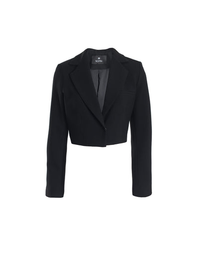 Black Cropped Blazer - The Clothing LoungeNOPIN