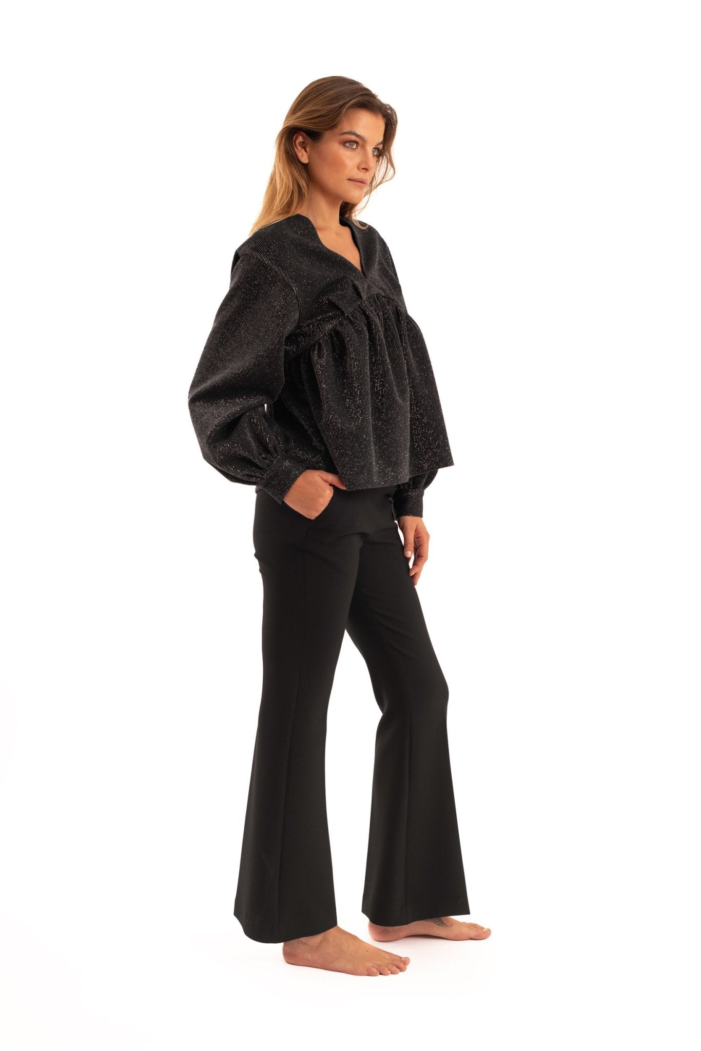 Black Flare Pants - The Clothing LoungeNOPIN