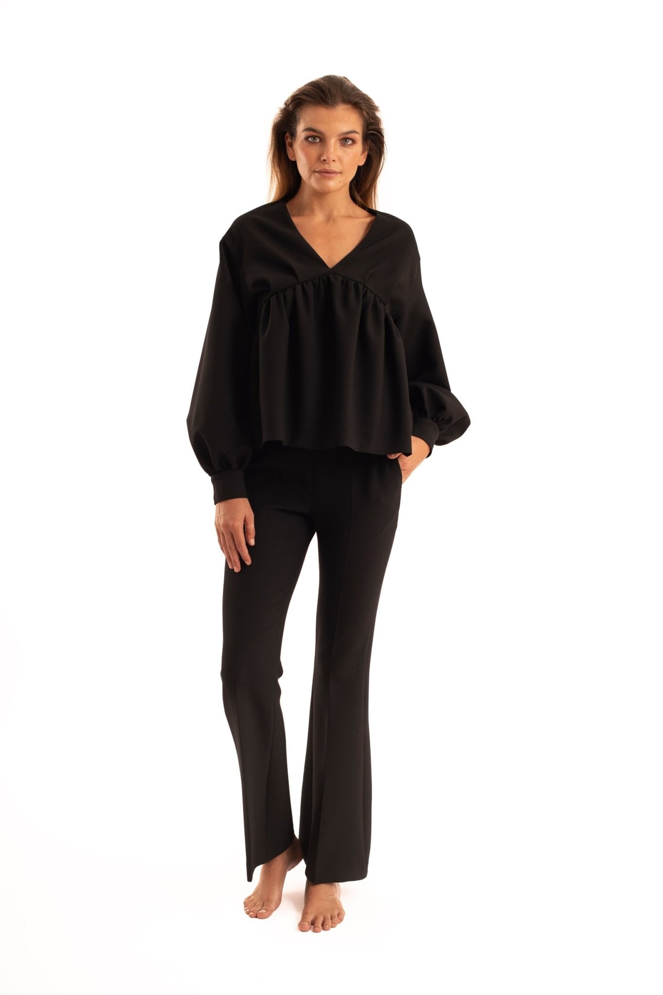 Black Flare Pants - The Clothing LoungeNOPIN