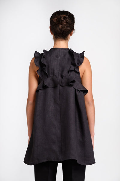 Black hemp blouse - The Clothing LoungeTrame di Stile