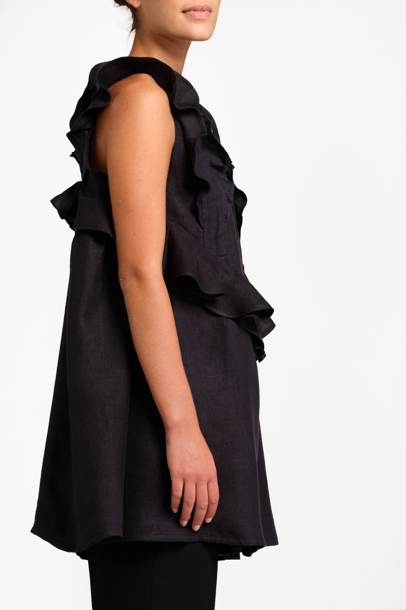 Black hemp blouse - The Clothing LoungeTrame di Stile