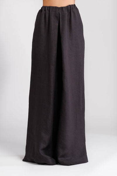 Black hemp palazzo trousers - The Clothing LoungeTrame di Stile