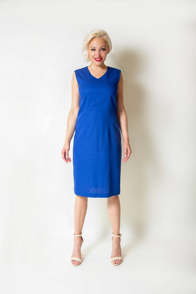 Blue Cotton Dress - The Clothing LoungeModa De La Maria