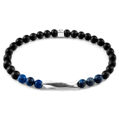 BLUE SODALITE ORINOCO SILVER AND STONE BRACELET - The Clothing LoungeANCHOR & CREW