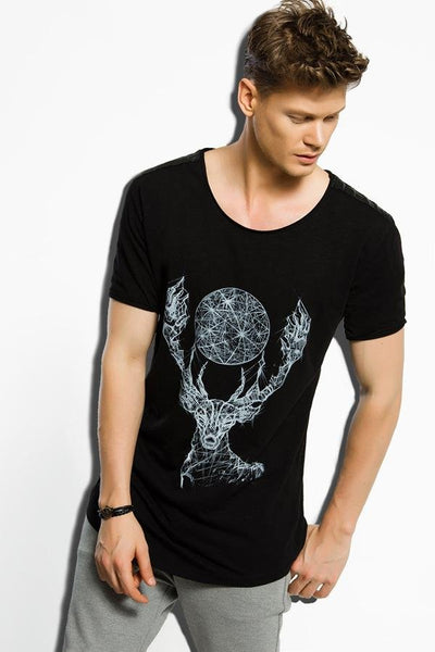 Boss Deer Graphic Print T-Shirt - Dear Deer - The Clothing LoungeDear Deer
