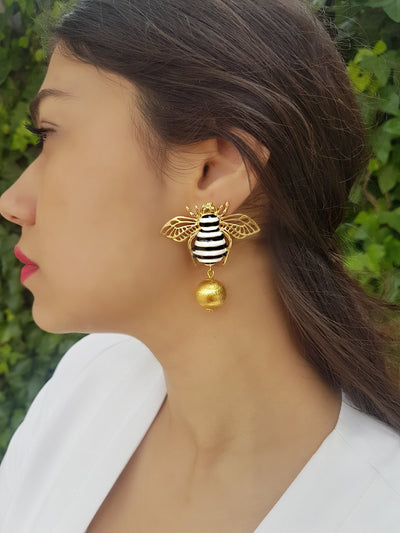 BUMBLE BEE EARRINGS - The Clothing LoungeChakarr