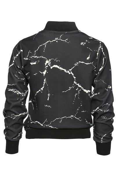 Calcium Carbonate Black Bomber Jacket - The Clothing LoungeDear Deer