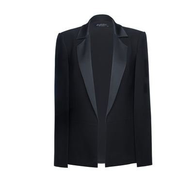 Cape Blazer with Satin Lapels - The Clothing LoungePEARL AND RUBIES