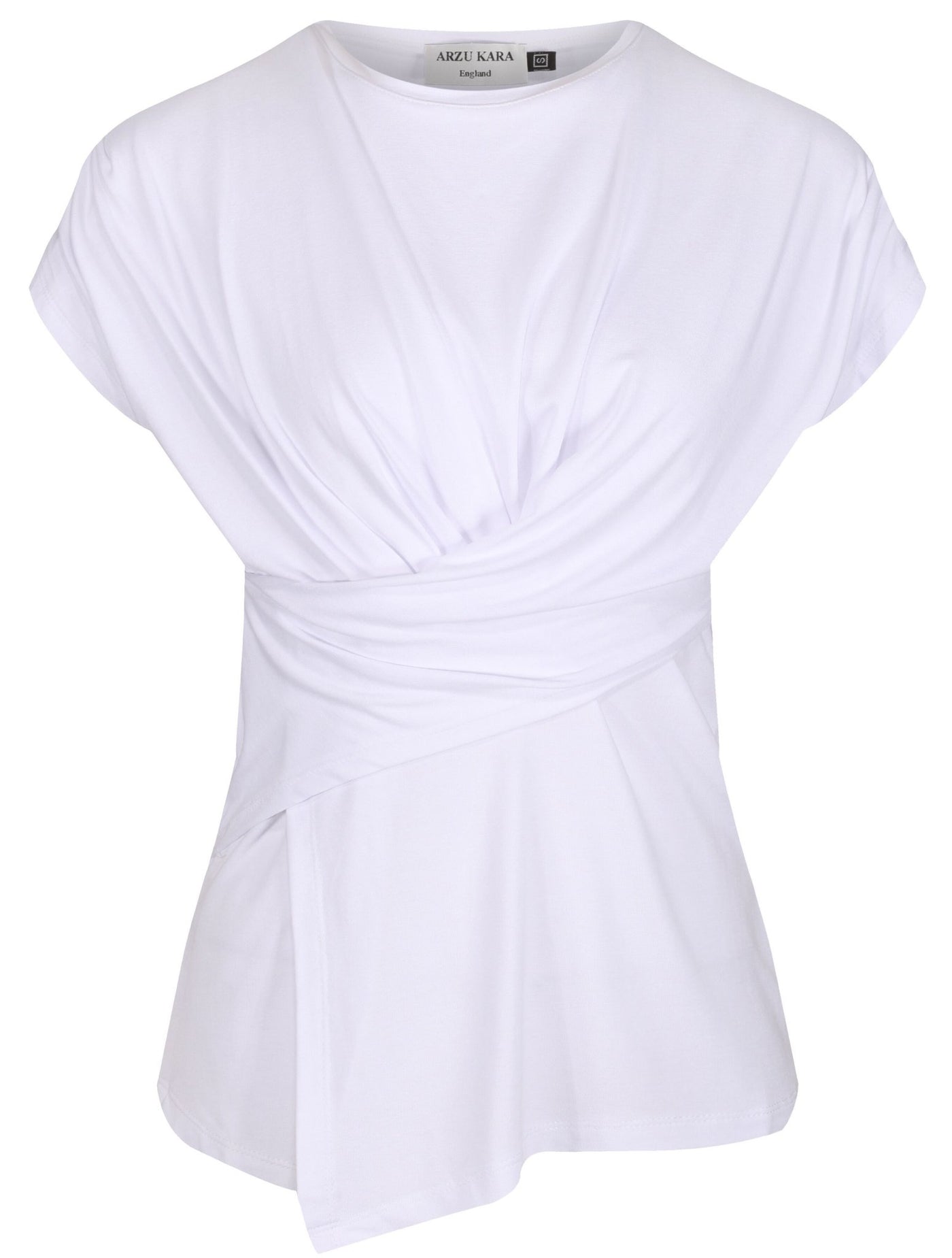 Charlize - Draped jersey top - The Clothing LoungeArzu Kara