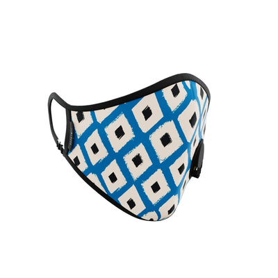 Chequered Blue Print Face Mask - The Clothing LoungeWIINO