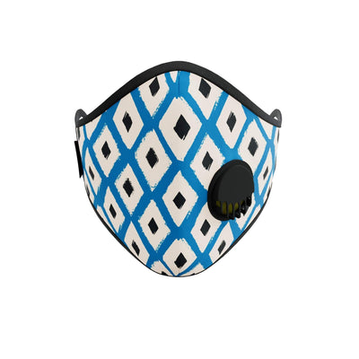 Chequered Blue Print Face Mask - The Clothing LoungeWIINO