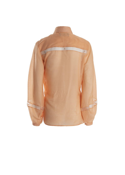 Coral NOPIN Silk Shirt - The Clothing LoungeNOPIN