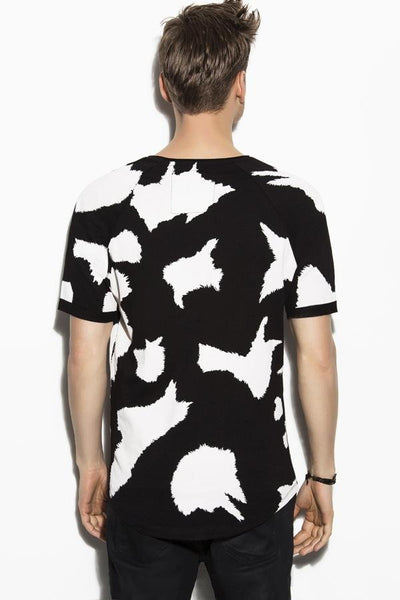 Cow Print Black T-Shirt - Deer Dear - The Clothing LoungeDear Deer