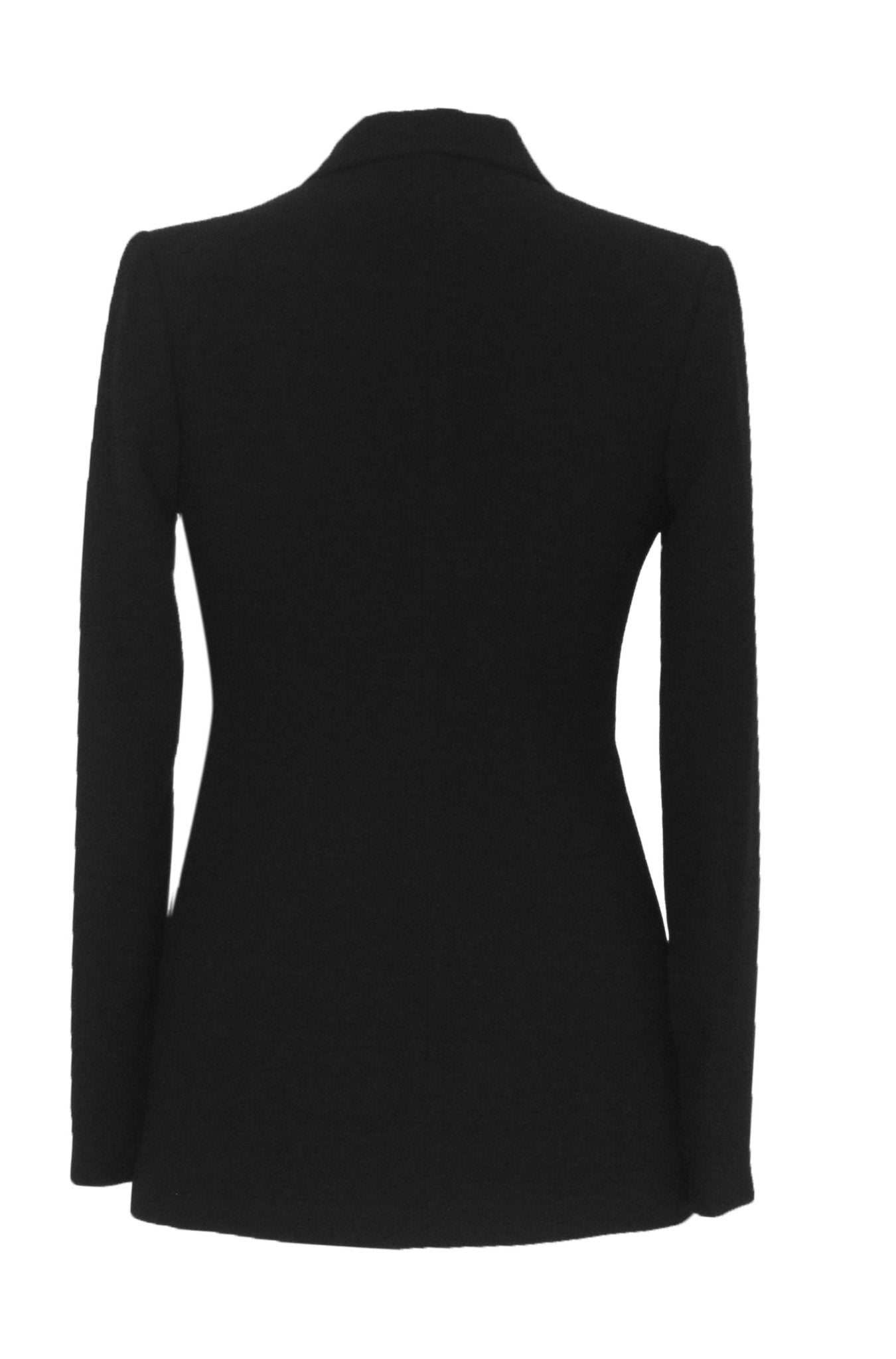 Crepe Blazer With Leather Utility Pockets - The Clothing LoungePEARL AND RUBIES
