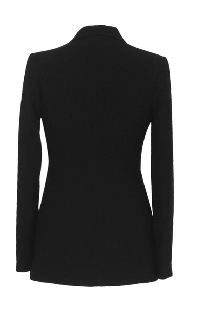 Crepe Blazer With Leather Utility Pockets - The Clothing LoungePEARL AND RUBIES