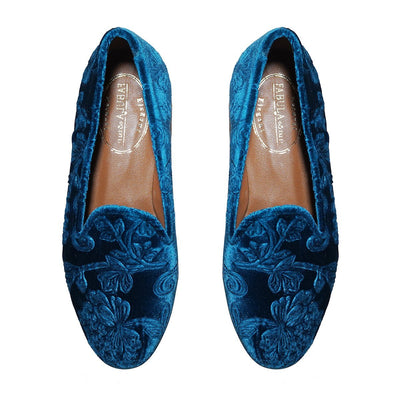 Gainsborough Slippers Turquoise - Fabula & Tales - The Clothing LoungeFabula & Tales