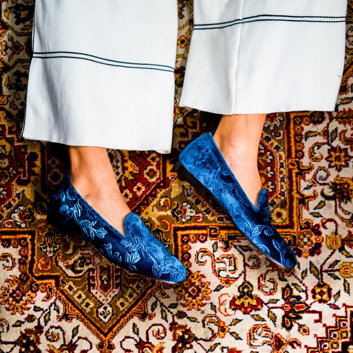 Gainsborough Slippers Turquoise - Fabula & Tales - The Clothing LoungeFabula & Tales