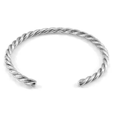 GAMMELL FULL ROPE WAYFARER SILVER BANGLE - The Clothing LoungeANCHOR & CREW