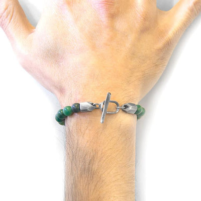 GREEN JADE TINAGO SILVER AND STONE BEADED BRACELET - The Clothing LoungeANCHOR & CREW