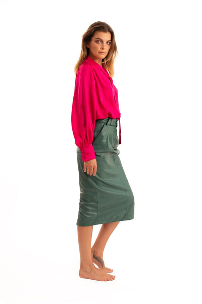 Green Midi Skirt - NOPIN - The Clothing LoungeNOPIN