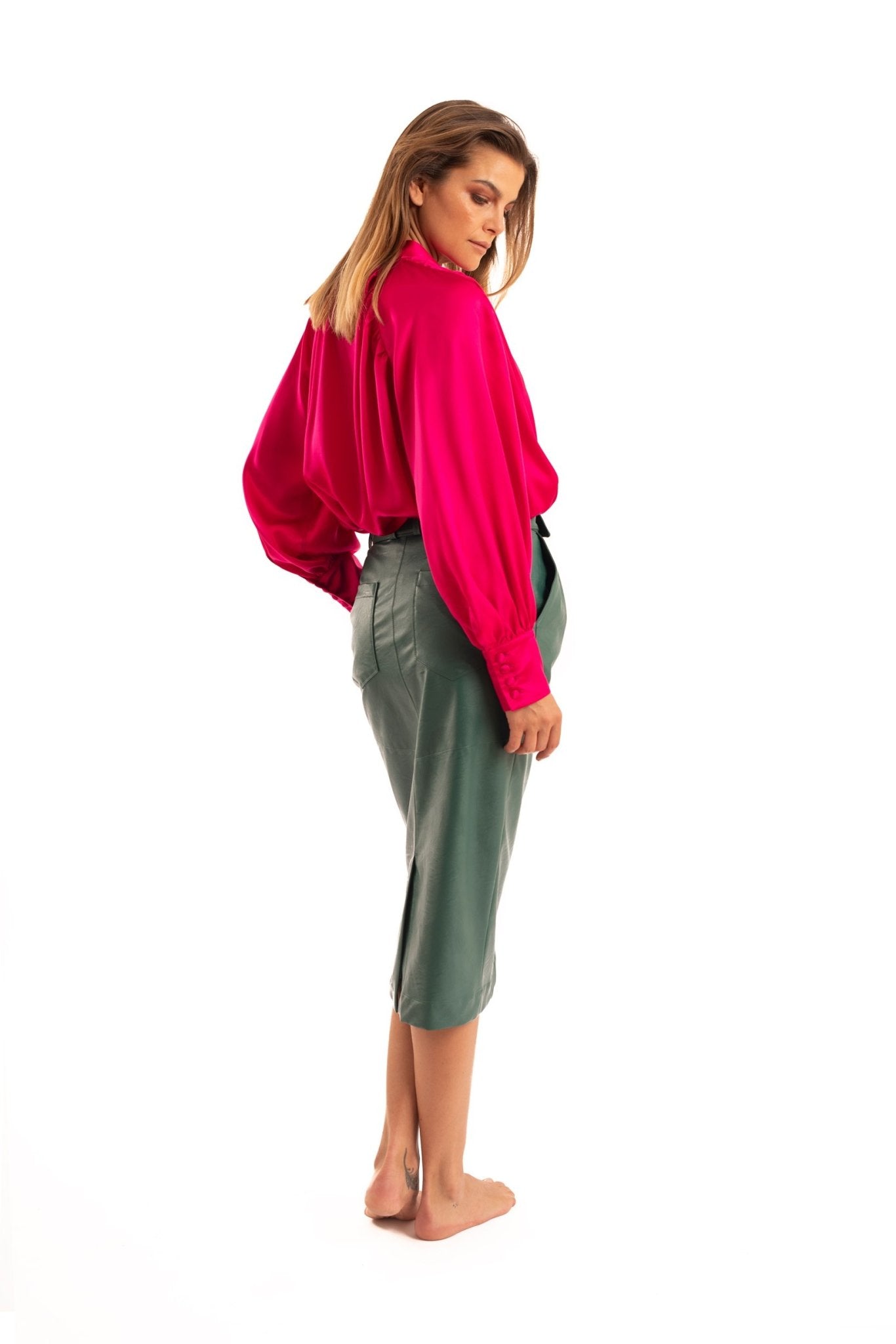 Green Midi Skirt - NOPIN - The Clothing LoungeNOPIN