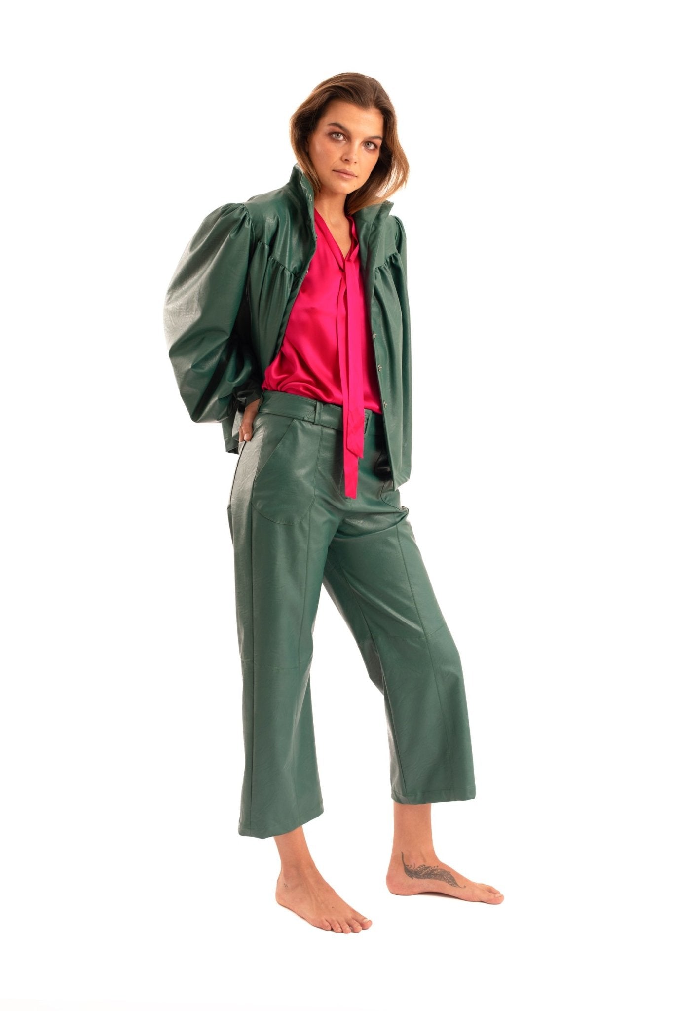 Green Pantalon Pants - NOPIN - The Clothing LoungeNOPIN