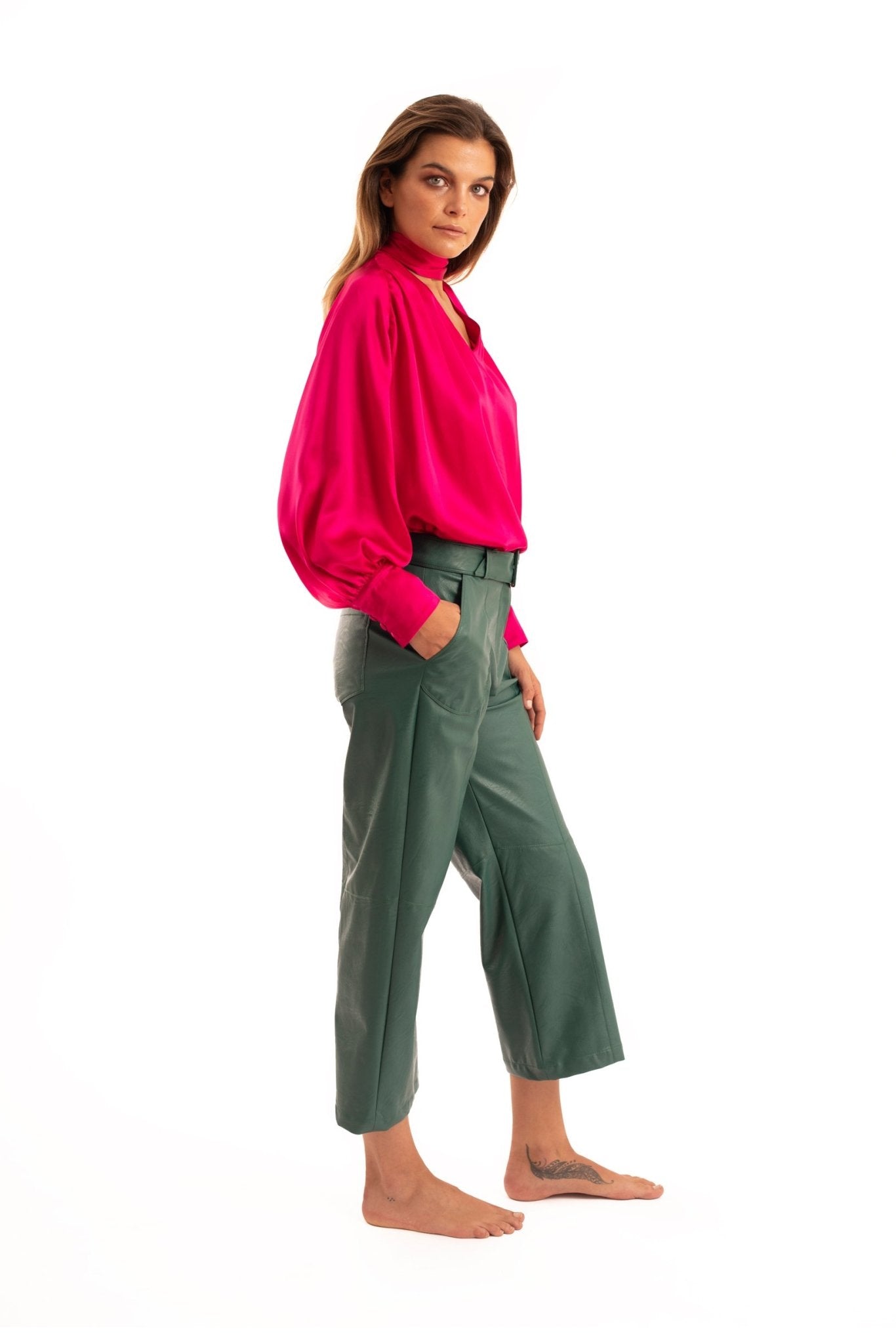 Green Pantalon Pants - NOPIN - The Clothing LoungeNOPIN