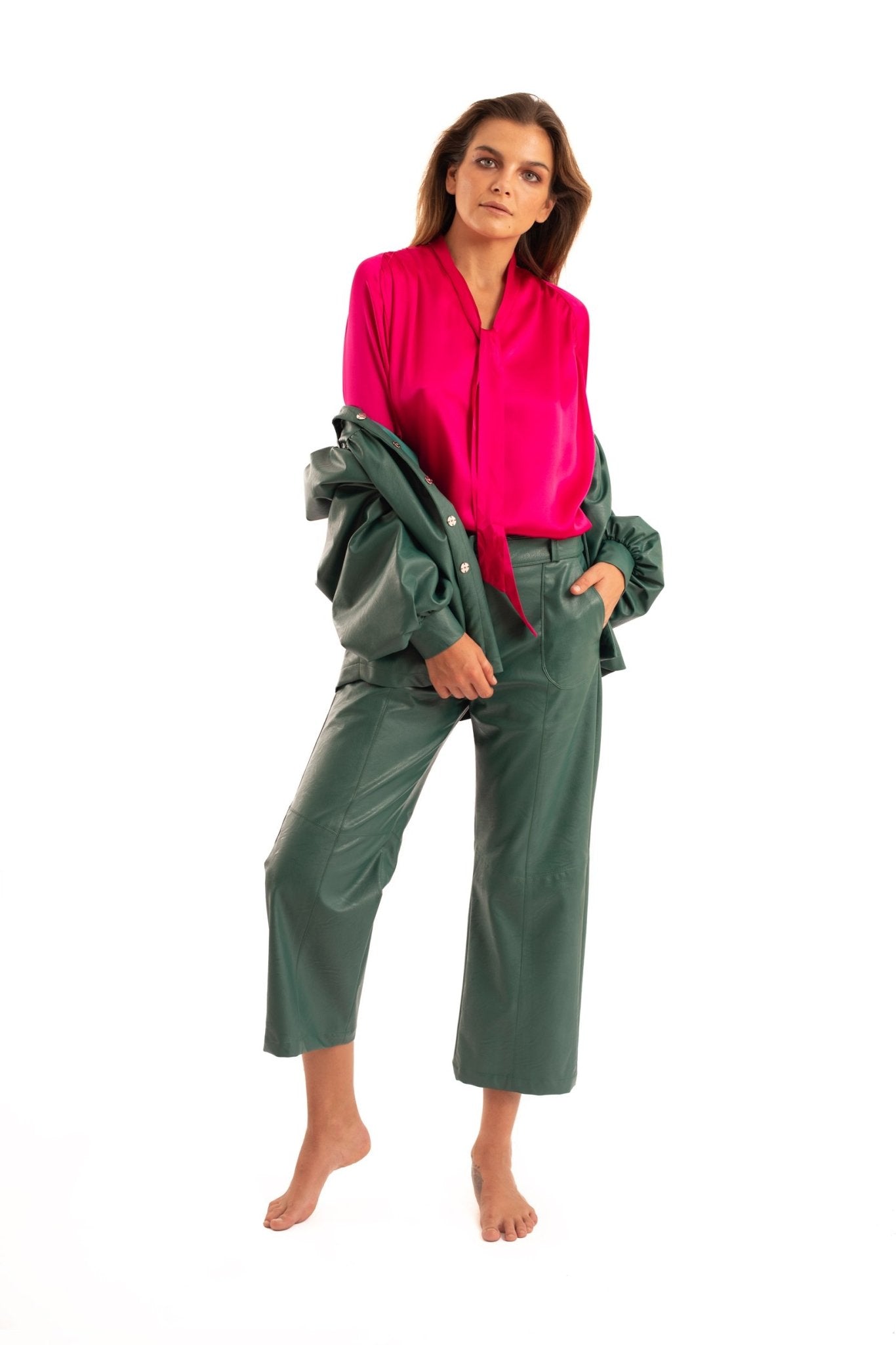 Green Pantalon Pants - NOPIN - The Clothing LoungeNOPIN