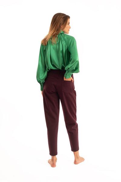 Green Silk Blouse - NOPIN - The Clothing LoungeNOPIN