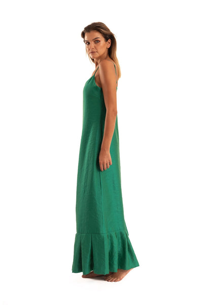 Green Slip Dress - NOPIN - The Clothing LoungeNOPIN