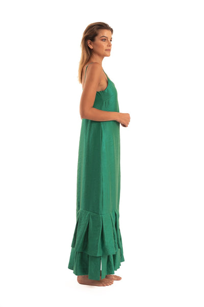 Green Slip Dress - NOPIN - The Clothing LoungeNOPIN