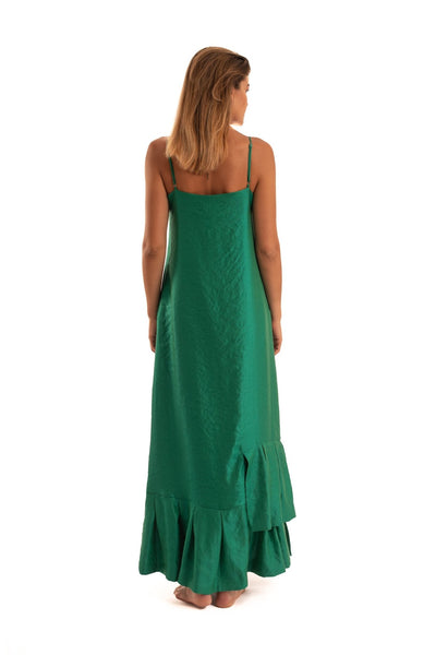 Green Slip Dress - NOPIN - The Clothing LoungeNOPIN
