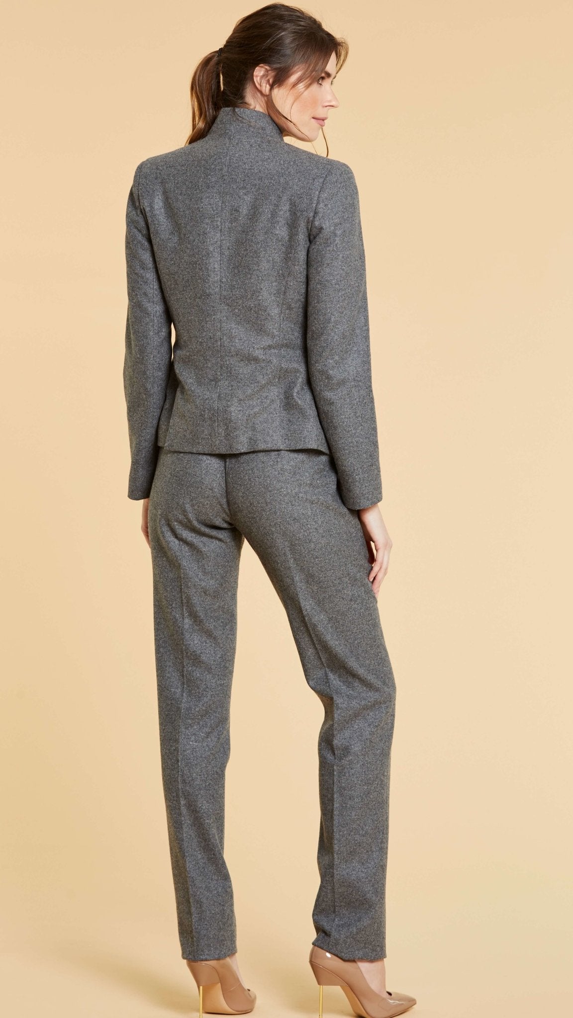 Grey Lambs Wool Suit - The Clothing LoungeSinclair London