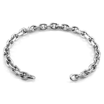 HALYARD SAIL SILVER CHAIN BANGLE - The Clothing LoungeANCHOR & CREW