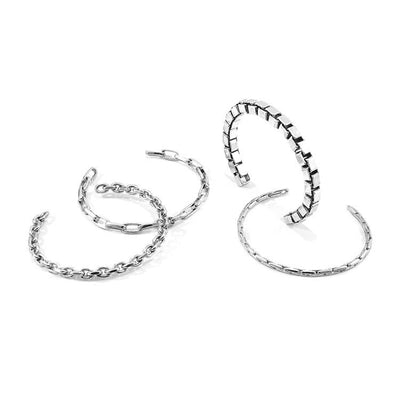 HALYARD SAIL SILVER CHAIN BANGLE - The Clothing LoungeANCHOR & CREW