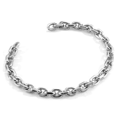 HALYARD SAIL SILVER CHAIN BANGLE - The Clothing LoungeANCHOR & CREW