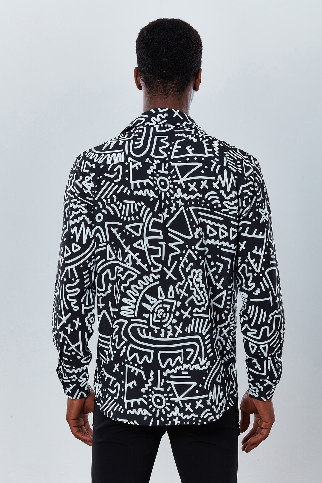 Hypnotic Graphic Long Sleeve Shirt - Dear Deer - The Clothing LoungeDear Deer