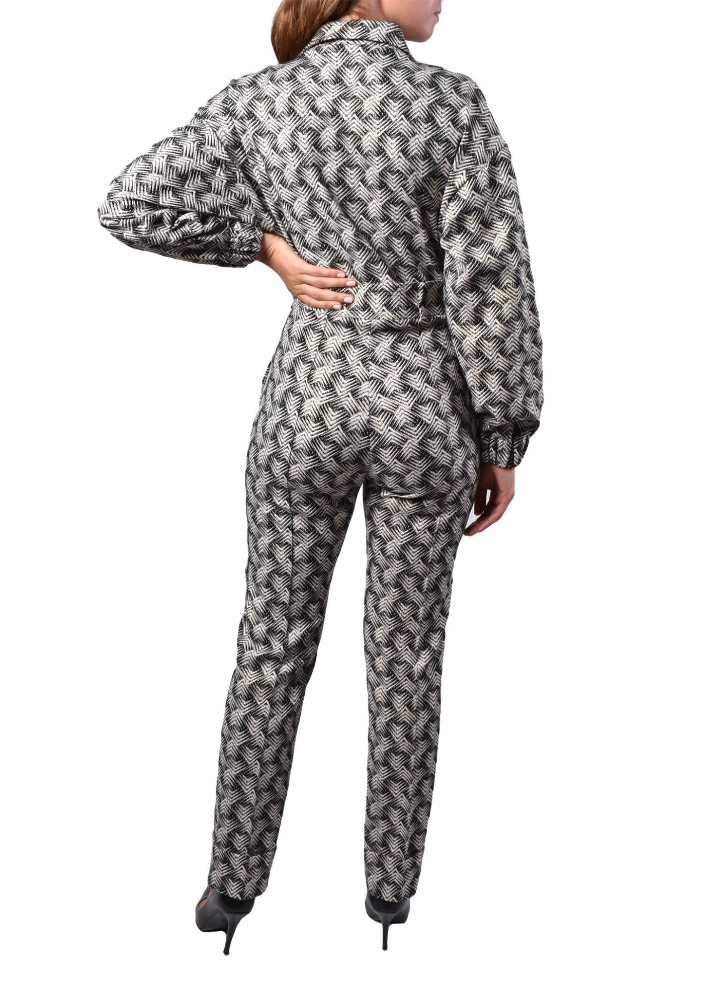 Jacquard Glitter Jumpsuit - The Clothing LoungeNOPIN