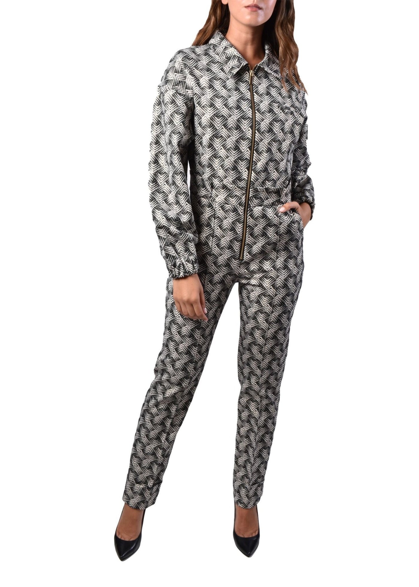 Jacquard Glitter Jumpsuit - The Clothing LoungeNOPIN