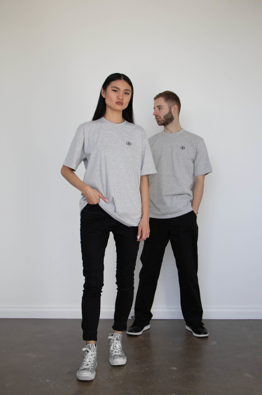 Urban Nature Unisex T-shirt in Grey Marle - Kodama Apparel - The Clothing Lounge