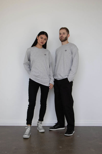 Urban Nature Unisex Long Sleeve T-shirt in Grey Marle - Kodama Apparel - The Clothing Lounge