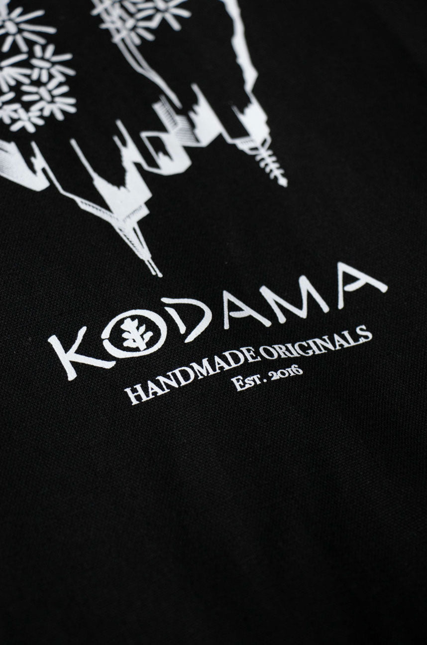 Black Urban Nature Unisex Overcoat - Kodama Apparel - The Clothing Lounge