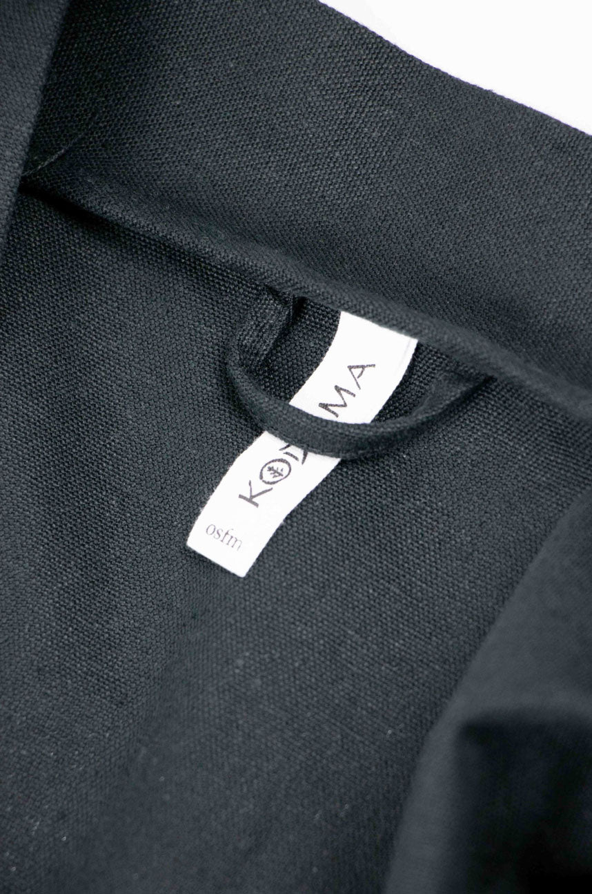 Black Urban Nature Unisex Overcoat - Kodama Apparel - The Clothing Lounge