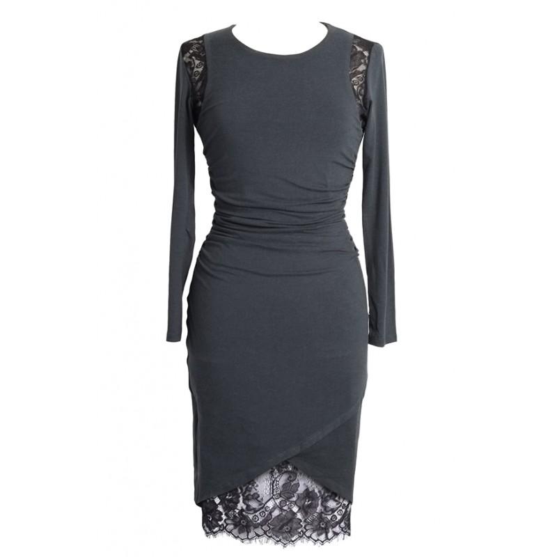 Kara - Jersey dress with lace lining - The Clothing LoungeArzu Kara