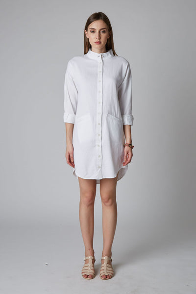 LEDA White Shirt Dress - IMAIMA - The Clothing LoungeIMAIMA