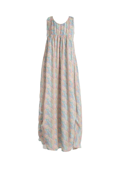 Long Printed Dress - The Clothing LoungeNOPIN