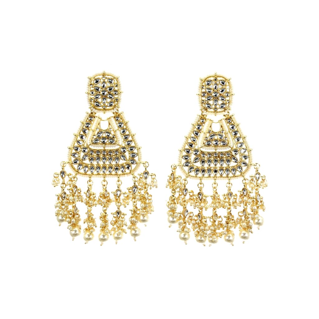 Maha Gold Plated Statement Earrings - The Clothing LoungeSATORI ACCESSORIES