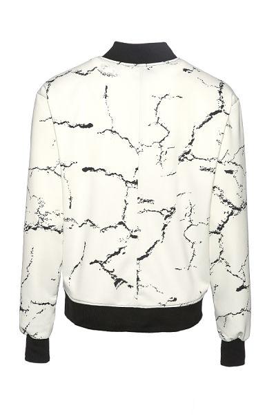 Men's Calcium Carbonate White Bomber Jacket - The Clothing LoungeDear Deer